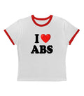 I Love Abs - Ringer Tee