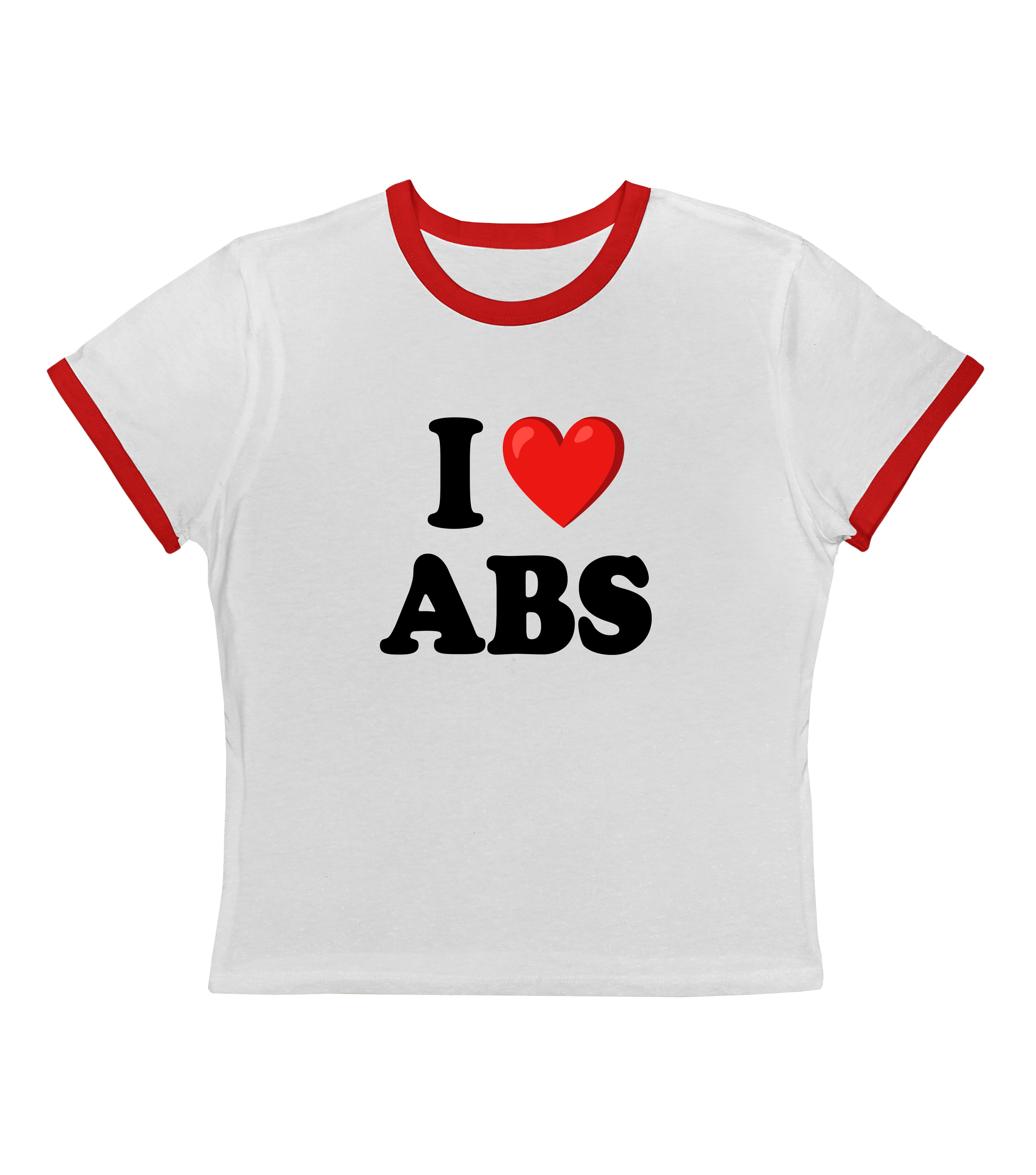 I Love Abs - Ringer Tee